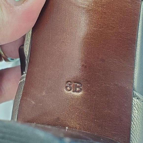 Cole Haan x Nike Air bronze strappy wood heels 8B - Picture 9 of 14